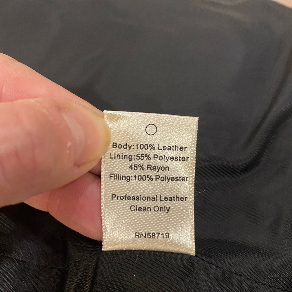 Truth & Pride Quilted Leather Bomber, like new, Md - Picture 12 of 15